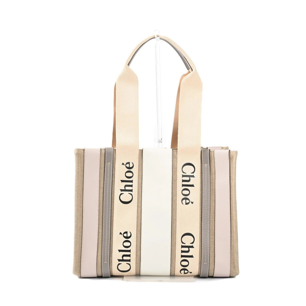 Chloe WOODY Tote Bag Gray